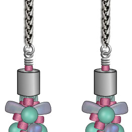 Kumihimo Necklace With Miyuki Long Drop Beads